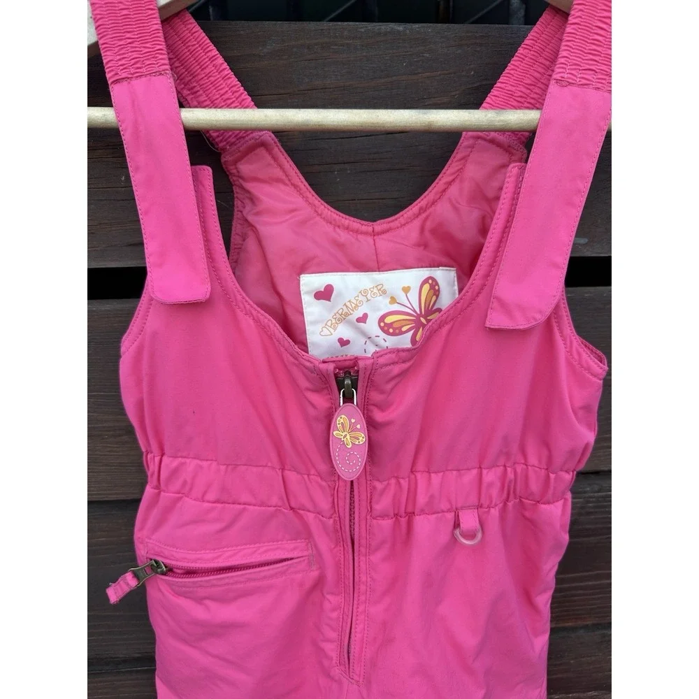 Obermeyer Girls Ski Bib‎ Suit Pink Size 3/4